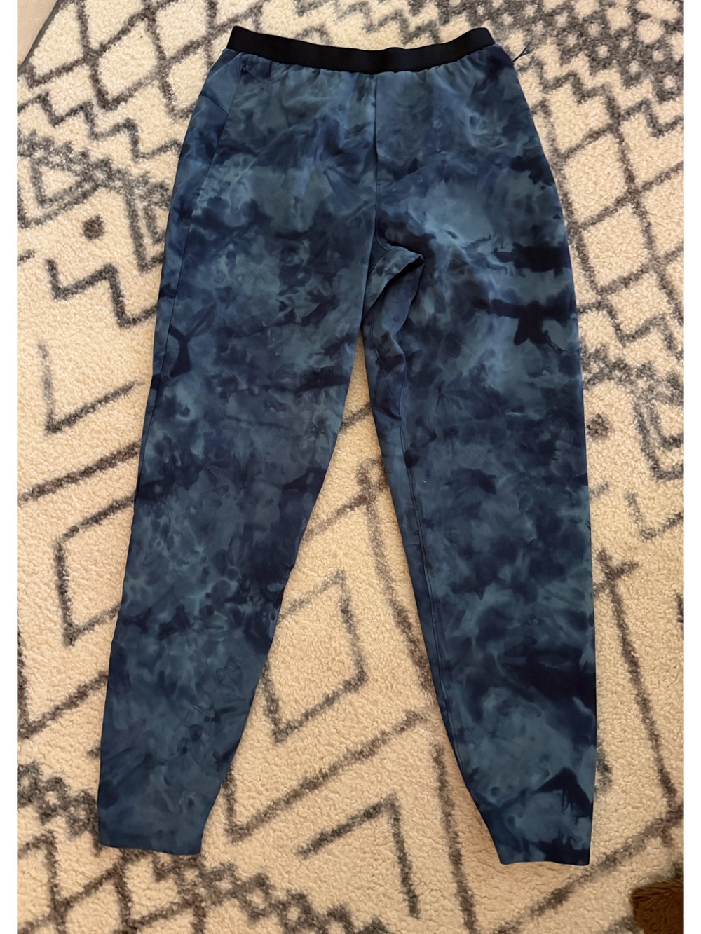 Lululemon Navy Blue Tie-Dye Jogger Pants